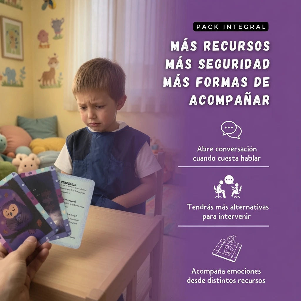 Cartas Siente y Adivina como herramienta emocional para niños